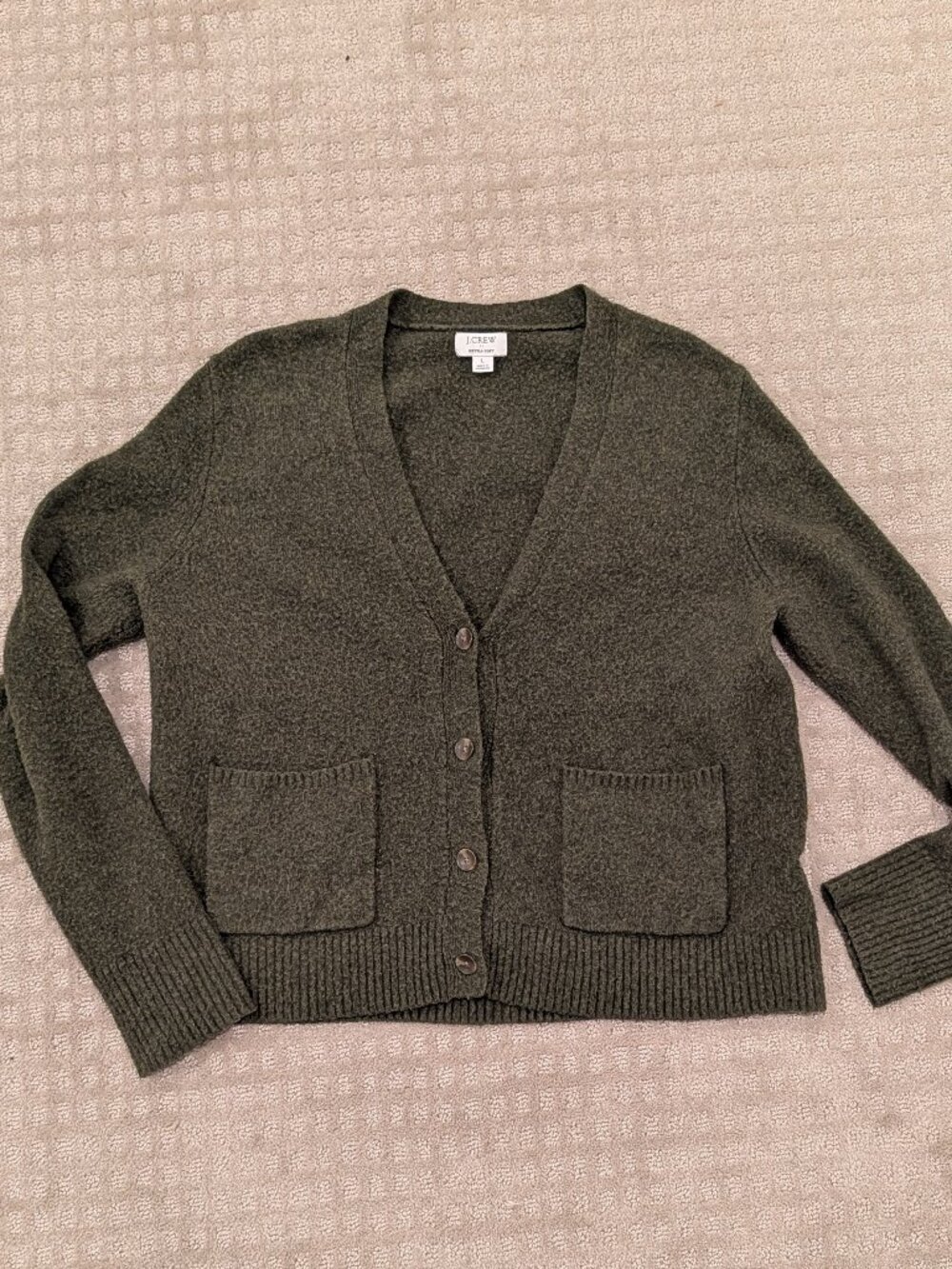 J.Crew olive green cardigan - Women's sz L